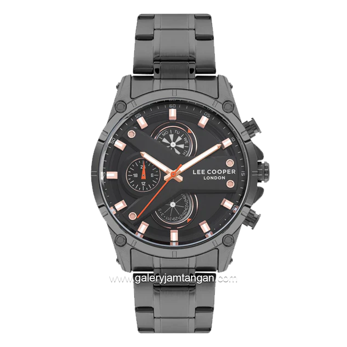 LEE COOPER LC07637.060 Chronograph Black Stainless Steel