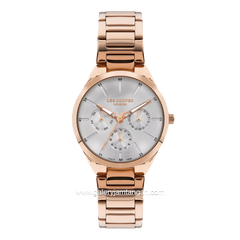 LEE COOPER LC07643.430 Rosegold Dial Silver Stainless Steel