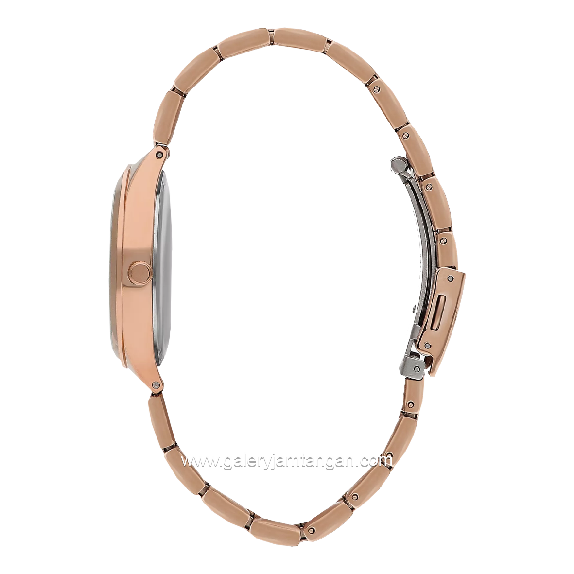 LEE COOPER LC07643.430 Rosegold Dial Silver Stainless Steel
