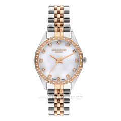 LEE COOPER LC07818.520 Analog Elegance Silver Rosegold Stainless Steel