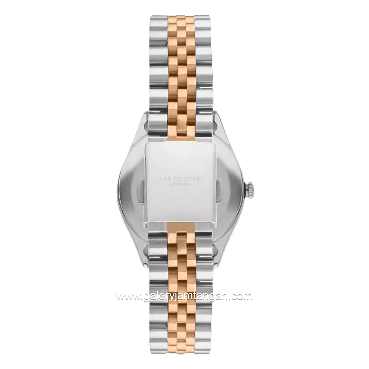 LEE COOPER LC07818.520 Analog Elegance Silver Rosegold Stainless Steel