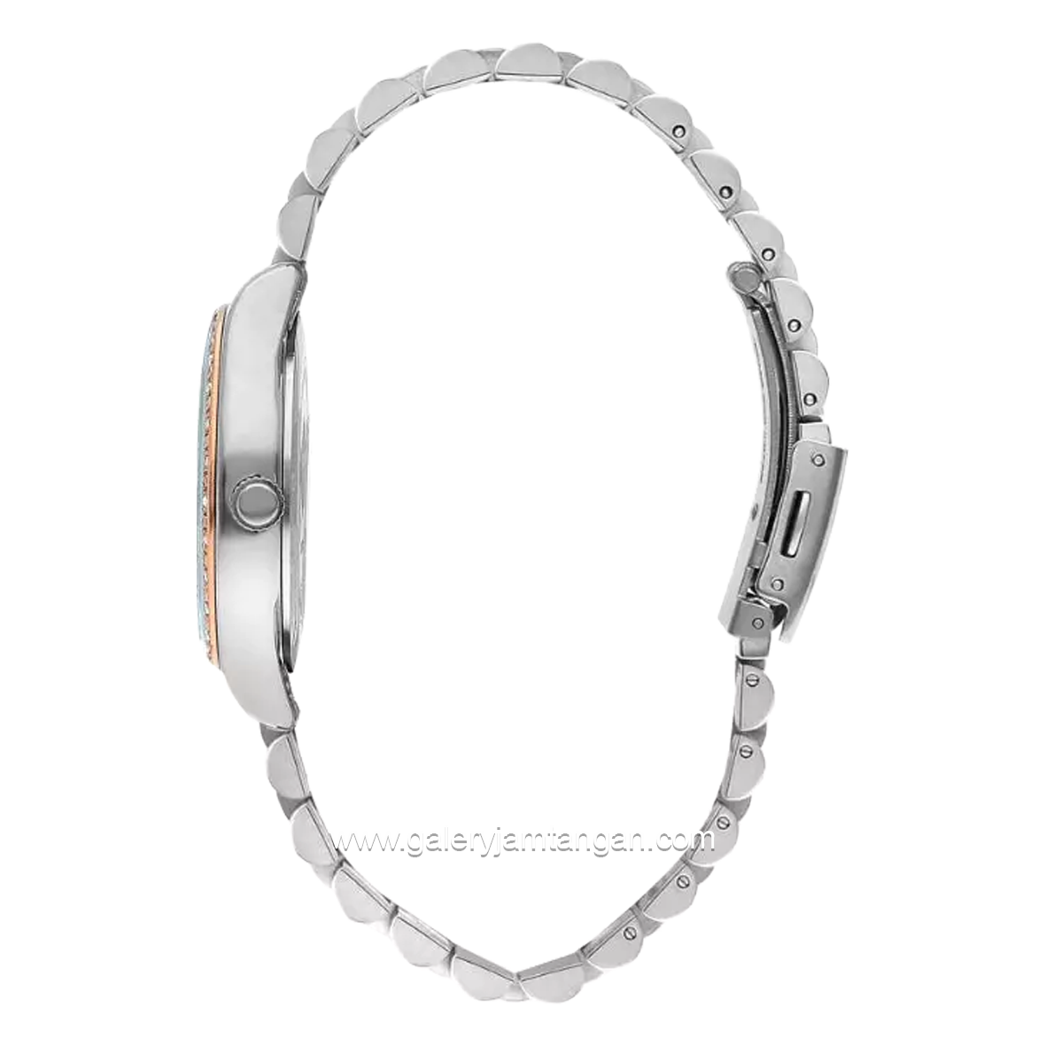 LEE COOPER LC07818.520 Analog Elegance Silver Rosegold Stainless Steel