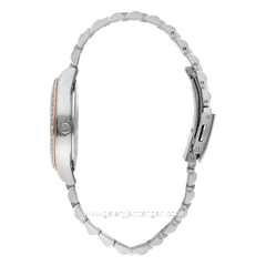 LEE COOPER LC07818.520 Analog Elegance Silver Rosegold Stainless Steel