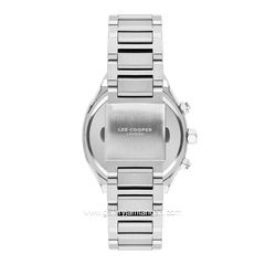 LEE COOPER LC07959.350 Silver Dial Black Stainless Steel