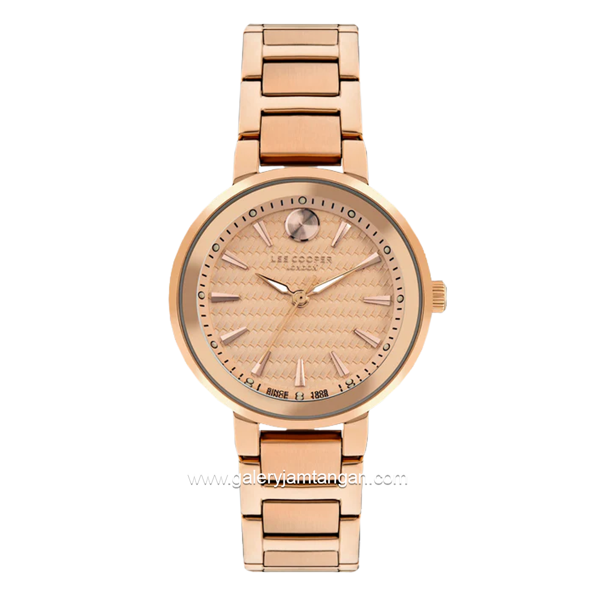 LEE COOPER LC07972.410 3 Hands Full Rosegold Stainless Steel