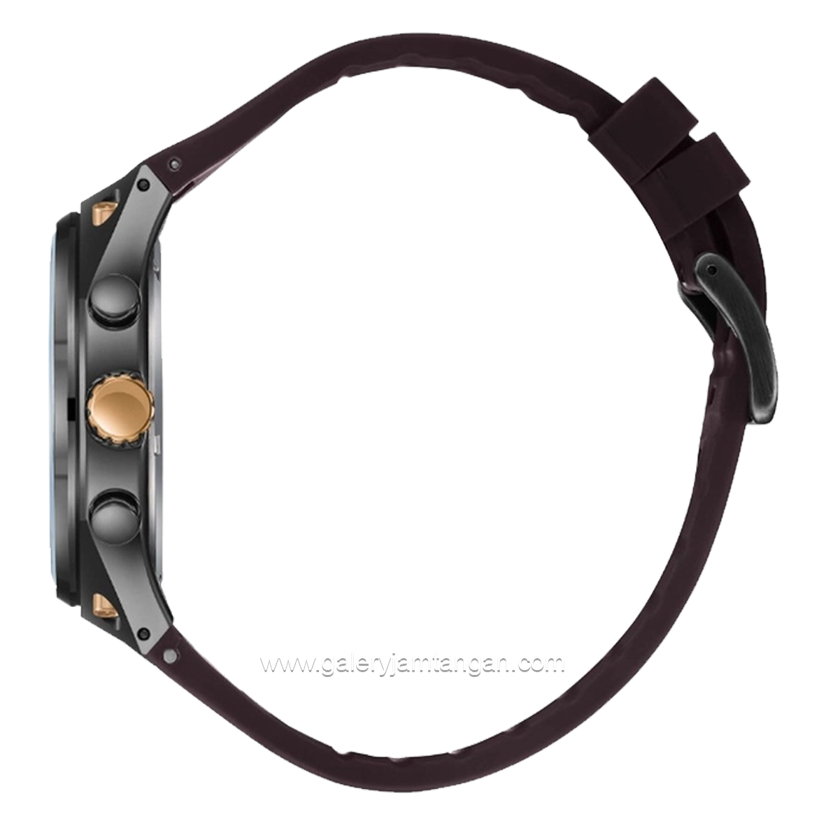 LEE COOPER LC08063.061 Chronograph Brown Black Rubber Strap