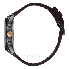 LEE COOPER LC08063.061 Chronograph Brown Black Rubber Strap