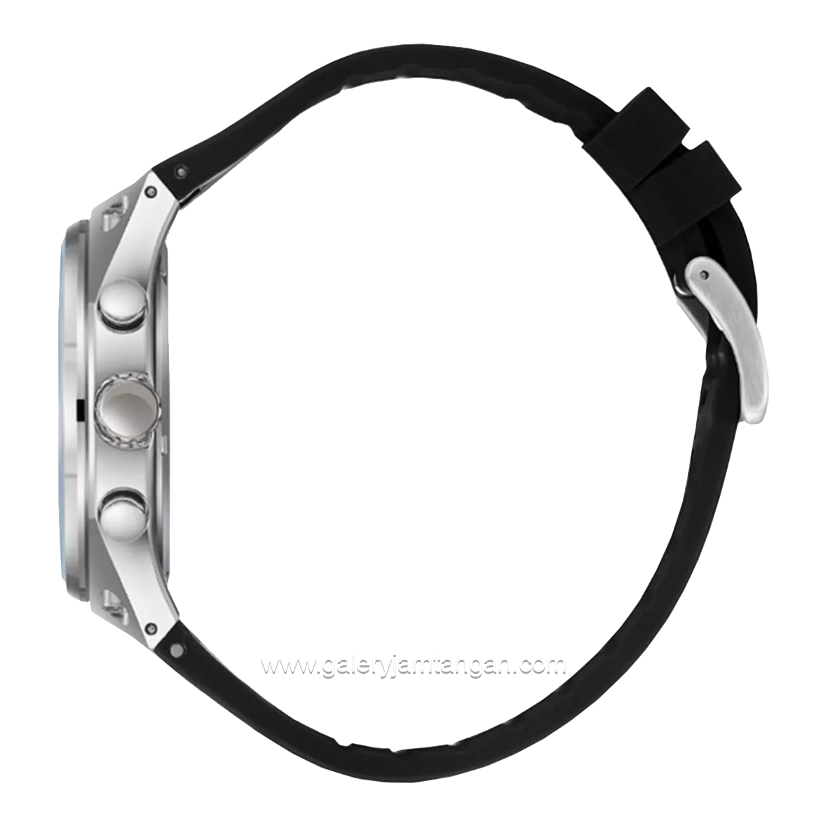 LEE COOPER LC08063.351 Chronograph Black Silver Rubber Strap
