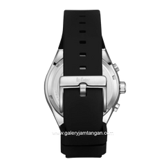 LEE COOPER LC08063.351 Chronograph Black Silver Rubber Strap