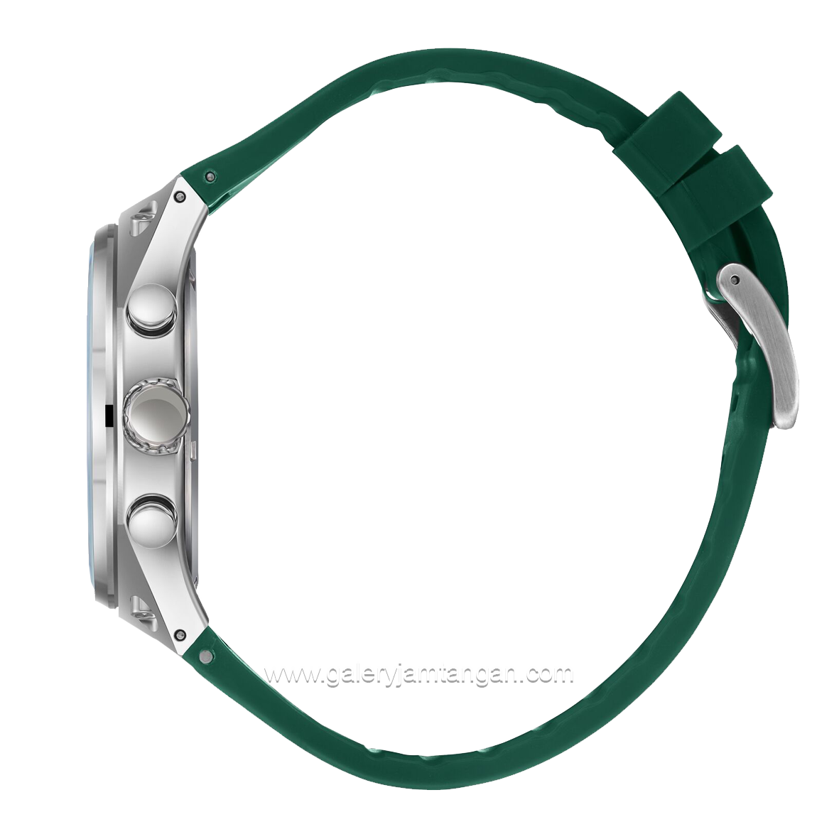LEE COOPER LC08063.377 Green Silver Silicone Strap
