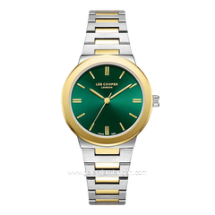 LEE COOPER LC08133.270 Silver Dial Green Stainless Steel