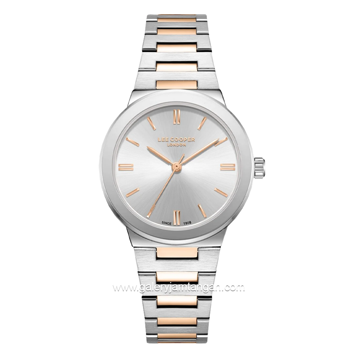 LEE COOPER LC08133.530 Women's Watches Silver Rosegold Stainless Steel