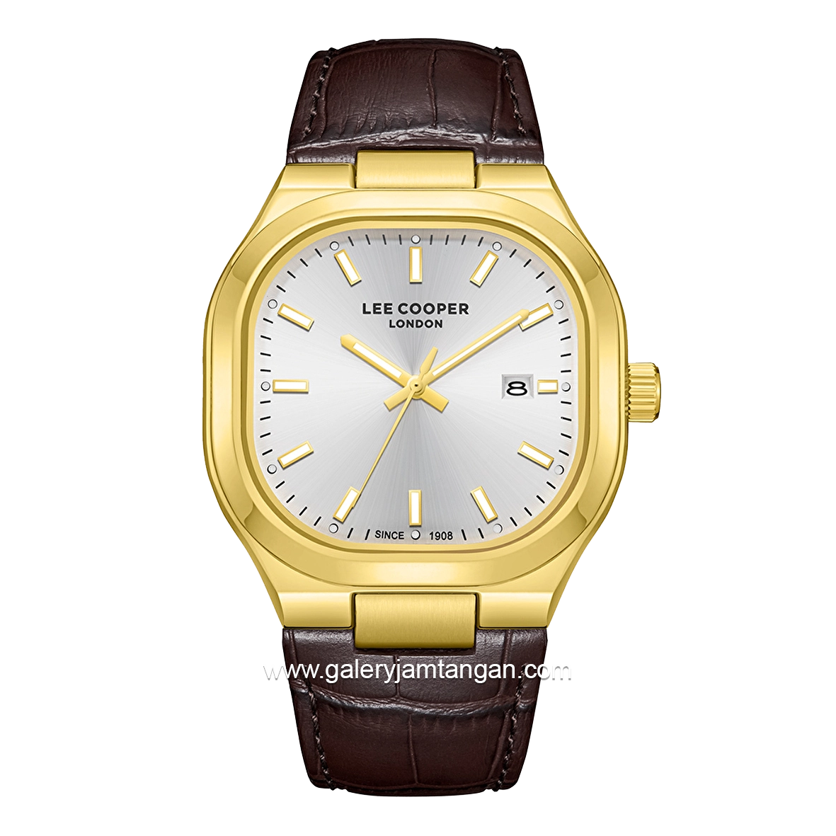 LEE COOPER LC08179.133 Brown Gold Leather Strap