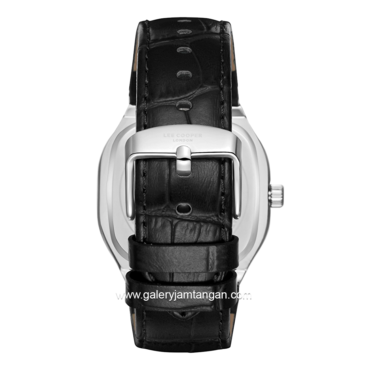 LEE COOPER LC08179.331 Black Silver Leather Strap