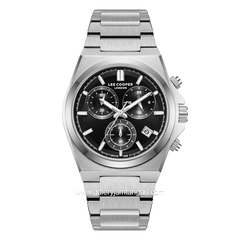 LEE COOPER LC08188.350 Silver Dial Black Stainless Steel