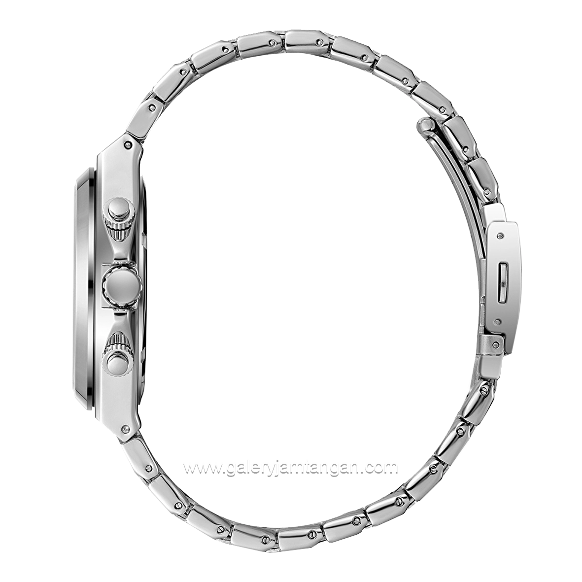 LEE COOPER LC08188.350 Silver Dial Black Stainless Steel