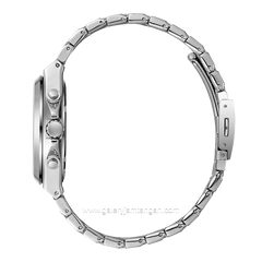 LEE COOPER LC08188.350 Silver Dial Black Stainless Steel