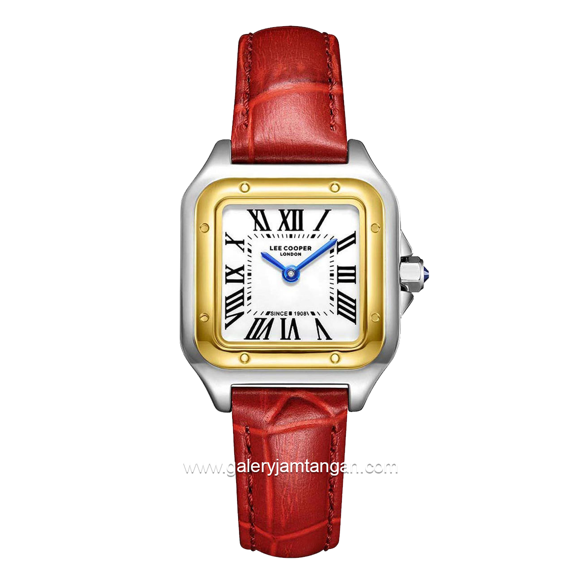 LEE COOPER LC08191.238 Women's Watches Red Gold Leather Strap
