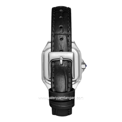 LEE COOPER LC08191.331 Women's Watches Black Silver Leather Strap
