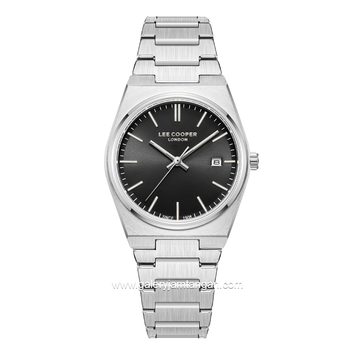 LEE COOPER LC08195.350 Silver Black Stainless Steel