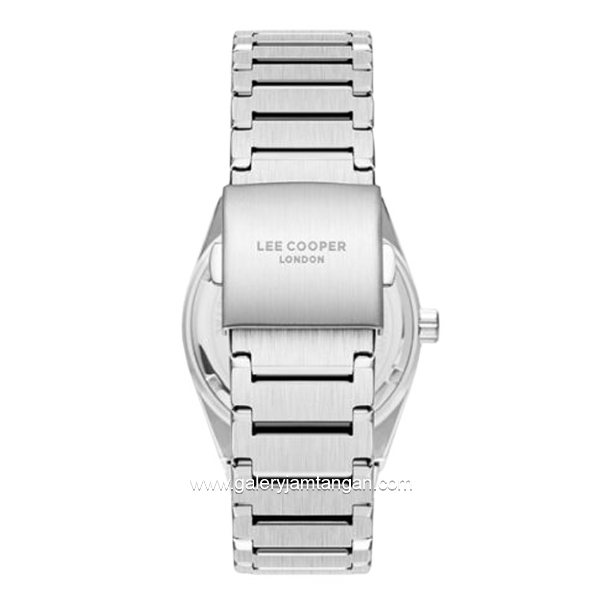 LEE COOPER LC08195.560 Silver Dial Black Stainless Steel