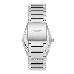 LEE COOPER LC08195.560 Silver Dial Black Stainless Steel