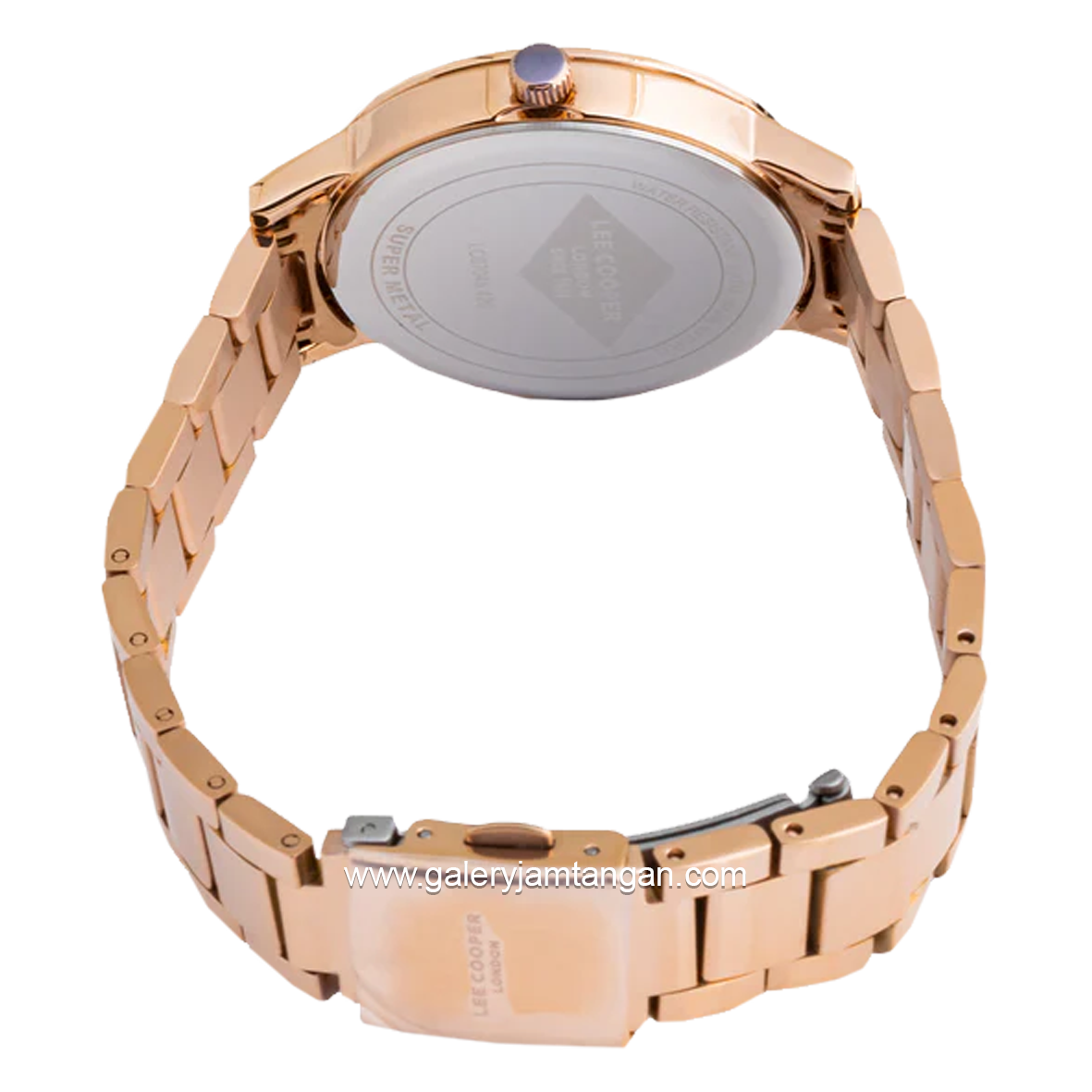 LEE COOPER LC07045.420 Rosegold Dial White Stainless Steel