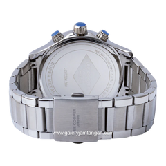 LEE COOPER LC07360.390 Silver Dial Blue Stainless Steel