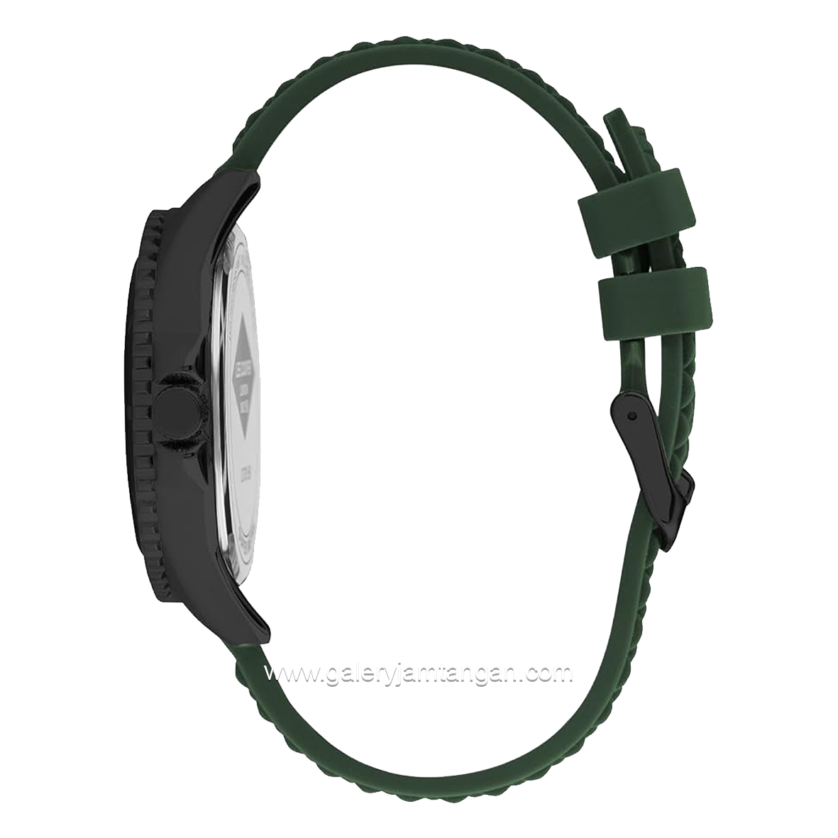 LEE COOPER LC07361.677 Green Black Rubber Strap