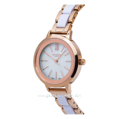 LEE COOPER LC07395.420 Women's Watch White Rosegold Dial White
