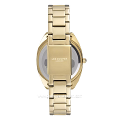 LEE COOPER LC07408.110 Gold Dial White Stainless Steel
