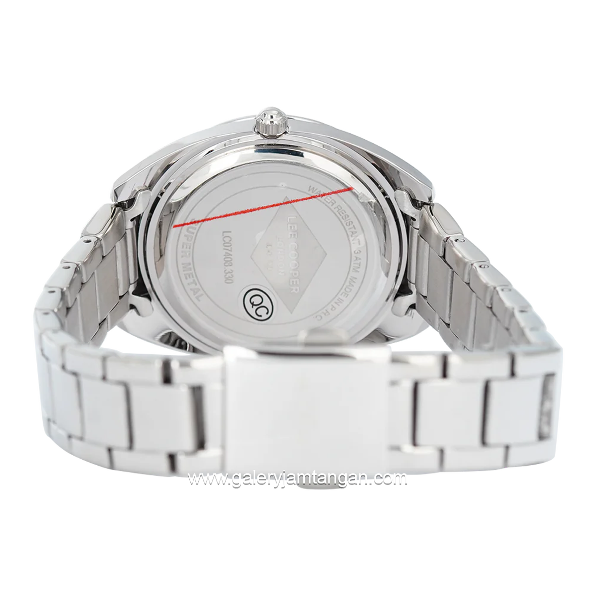 LEE COOPER LC07408.330 Silver Dial White Stainless Steel
