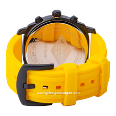 LEE COOPER LC07428.657 Yellow Black Rubber Strap