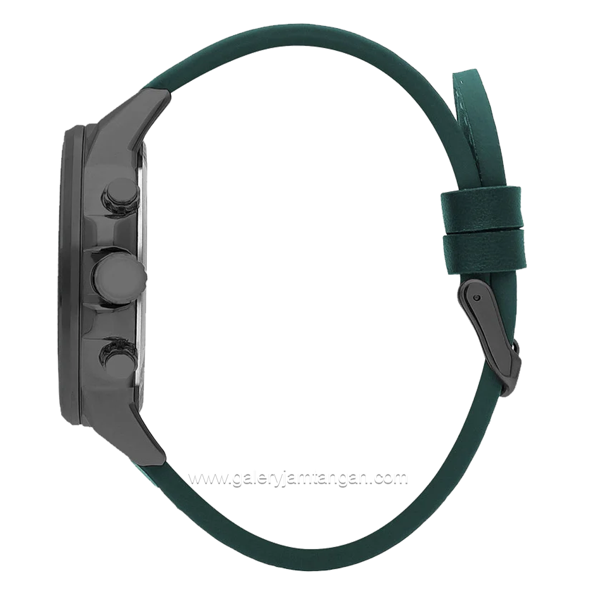 LEE COOPER LC07614.064 Green Black Leather Strap