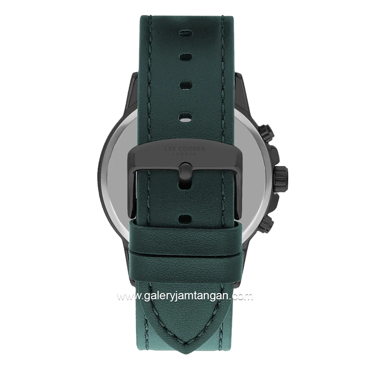 LEE COOPER LC07614.064 Green Black Leather Strap