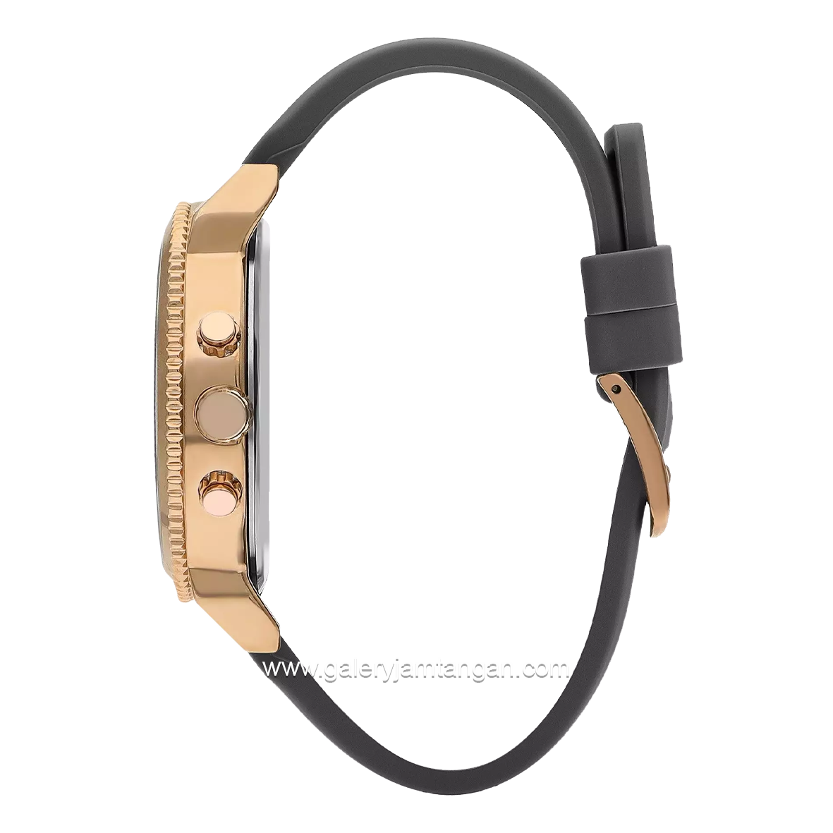LEE COOPER LC07650.456 Dual Time Grey Rosegold Leather Strap