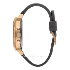 LEE COOPER LC07650.456 Dual Time Grey Rosegold Leather Strap