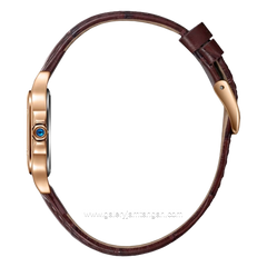 LEE COOPER LC08191.431 Women's Watches Brown Dial White Leather Strap