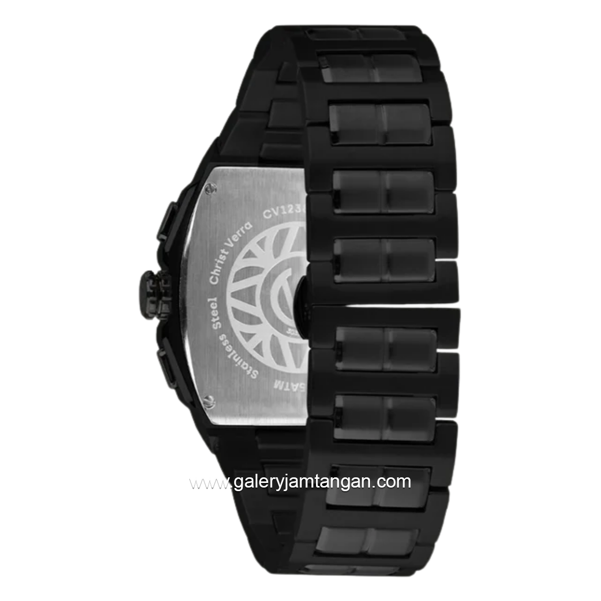 CHRIST VERRA CV 12381G-16 Full Black Stainless Steel Strap