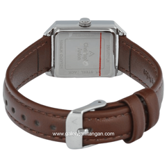 Christophe Arden CA 1004 LH LSSSLBO2 Brown Silver Dial White Leather Strap