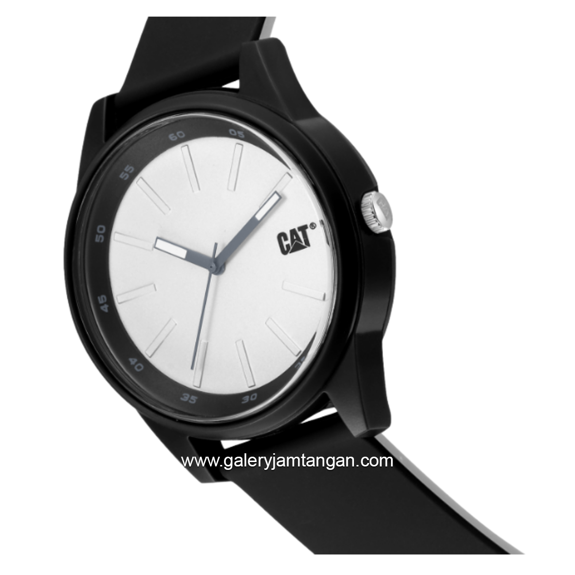 CATERPILLAR LJ.160.21.221 Black Dial White Silicone Strap