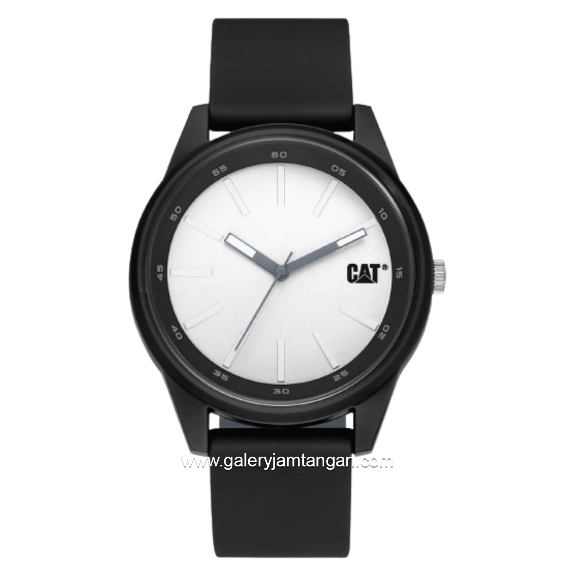 CATERPILLAR LJ.160.21.221 Black Dial White Silicone Strap