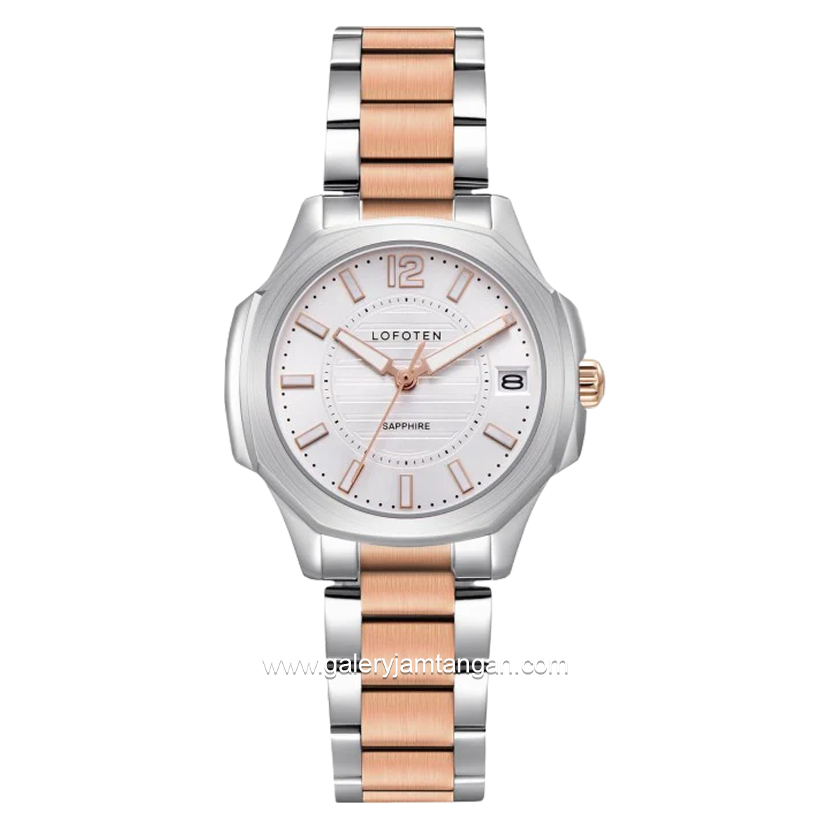LOFOTEN F-2327L Silver Rosegold Stainless Steel