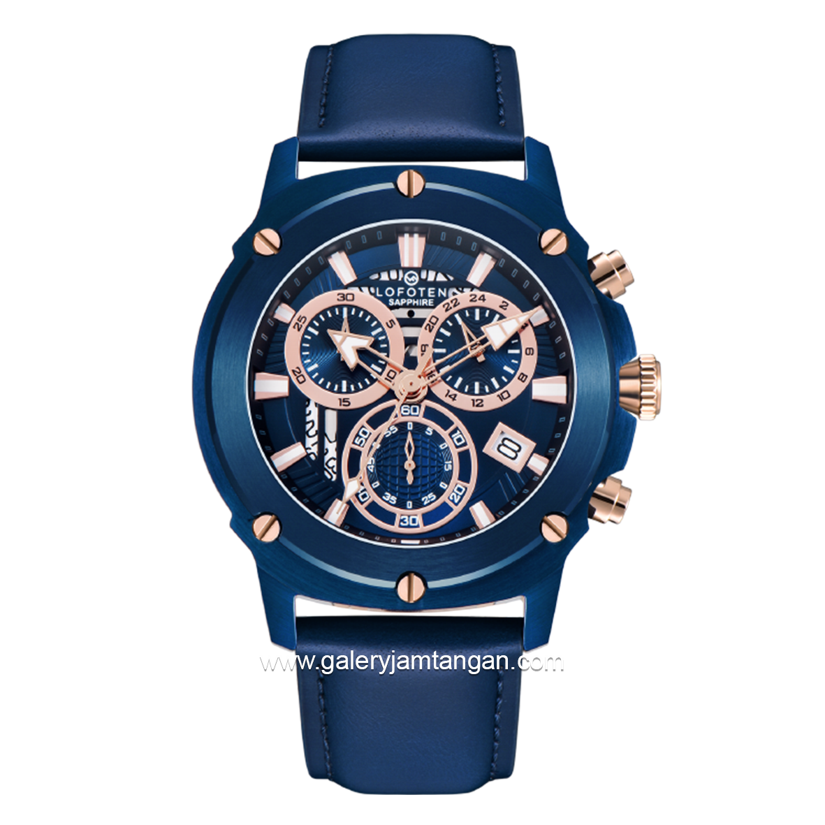 LOFOTEN F-6516MC Blue Leather Strap