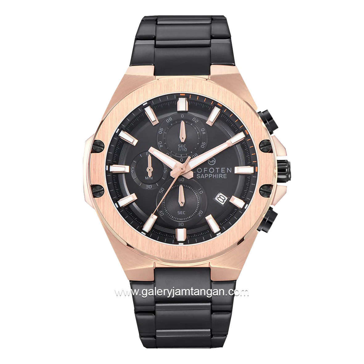 LOFOTEN F-6526MC Black Rosegold Stainless Steel