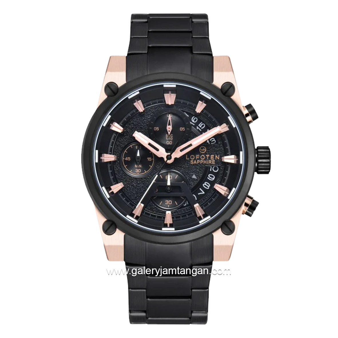 LOFOTEN F-6537MC Black Rosegold Stainless Steel