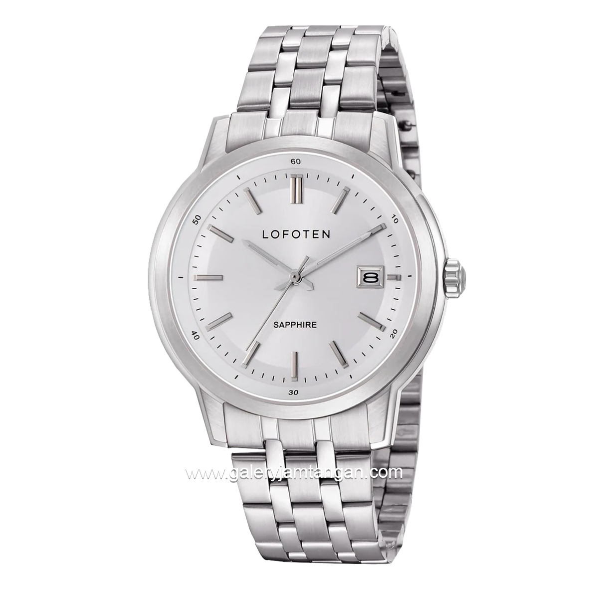 LOFOTEN F-8110L Silver Dial White Stainless Steel