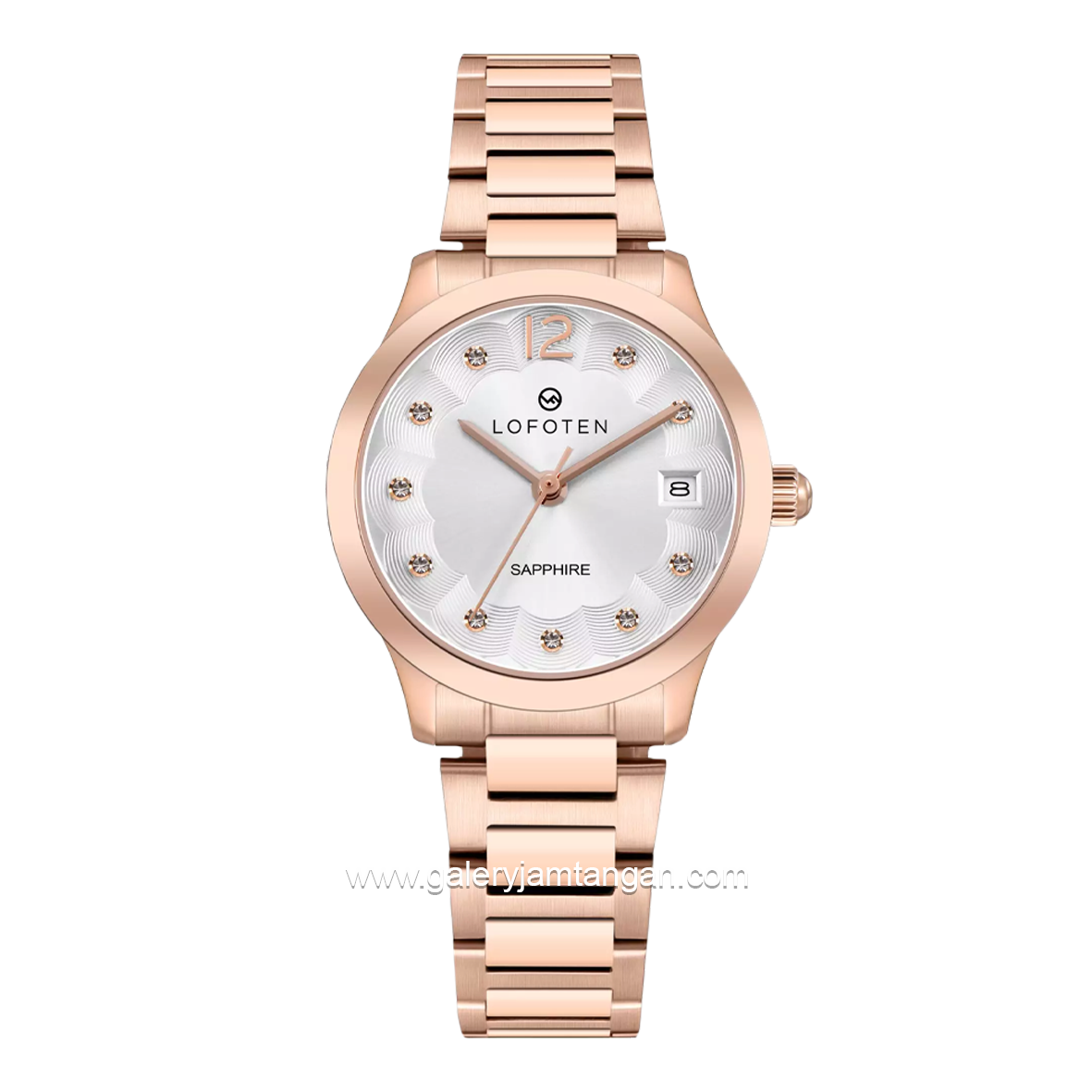 LOFOTEN F-2329L Rosegold Dial Silver Stainless Steel