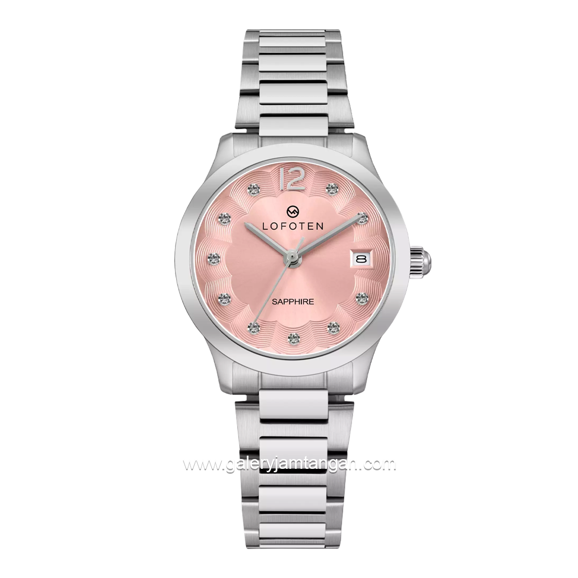 LOFOTEN F-2329L Silver Dial Pink Stainless Steel