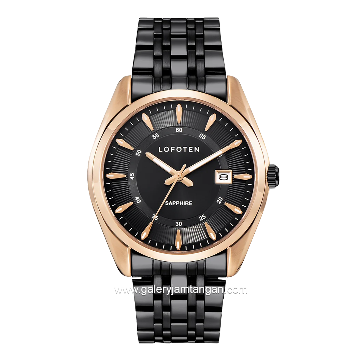LOFOTEN F-8108L Black Rosegold Stainless Steel